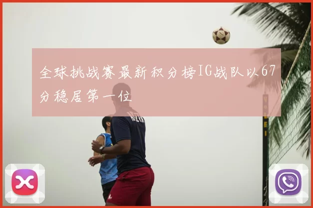 全球挑战赛最新积分榜IG战队以67分稳居第一位
